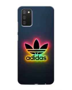 Чехол для Samsung Galaxy A02s с картинкой «Неоновый Adidas»