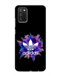 Чехол для Samsung Galaxy A02s с картинкой «Взрыв красок Adidas»