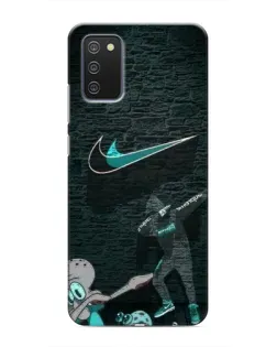 Чехол для Samsung Galaxy A02s с картинкой «Спортивный арт Nike»