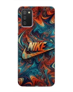 Чехол для Samsung Galaxy A02s с картинкой «Nike в абстракции»