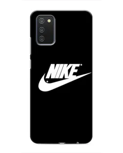 Чехол для Samsung Galaxy A02s с картинкой «Мазки краски Nike»