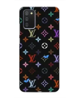 Чехол для Samsung Galaxy A02s с картинкой «Цветная монограмма LV»