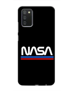 Чохол для Samsung Galaxy A02s з картинкою «NASA — класика Red Blue» Чохол для Samsung Galaxy A02s з картинкою «NASA — класика Red Blue»