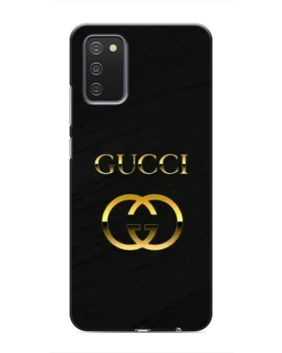 Чехол для Samsung Galaxy A02s с картинкой «Золотой логотип Gucci» Чехол для Samsung Galaxy A02s с картинкой «Золотой логотип Gucci»