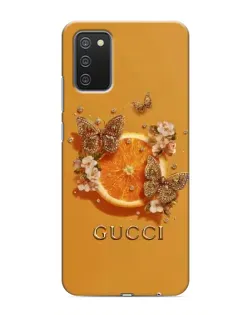 Чохол для Samsung Galaxy A02s з картинкою «Gucci — золоті метелики» Чохол для Samsung Galaxy A02s з картинкою «Gucci — золоті метелики»
