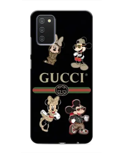 Чехол для Samsung Galaxy A02s с картинкой «Gucci — герои Disney и монограмма» Чехол для Samsung Galaxy A02s с картинкой «Gucci — герои Disney и монограмма»