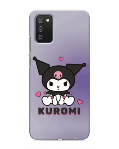 Чехол для Samsung Galaxy A02s с картинкой «Kuromi — фиолетовый арт»