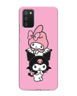 Чехол для Samsung Galaxy A02s с картинкой «My Melody и Kuromi»