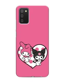 Чехол для Samsung Galaxy A02s с картинкой «Kuromi и My Melody»