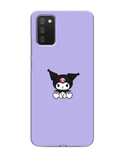 Чехол для Samsung Galaxy A02s с картинкой «Kuromi — фиолетовый минимализм»