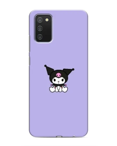 Чехол для Samsung Galaxy A02s с картинкой «Kuromi — фиолетовый минимализм»