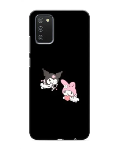 Чехол для Samsung Galaxy A02s с картинкой «My Melody и Kuromi»