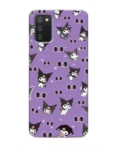 Чехол для Samsung Galaxy A02s с картинкой «Kuromi — паттерн»