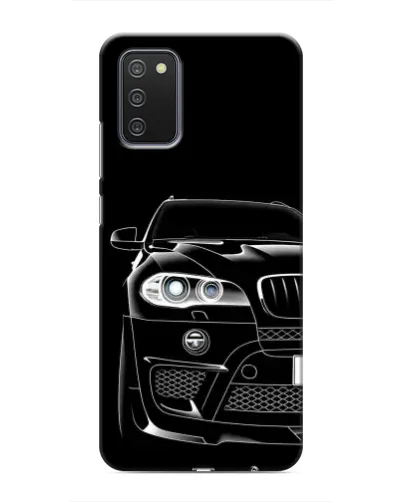 Чехол для Samsung Galaxy A02s с картинкой «Темный силуэт BMW»
