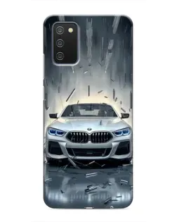 Чехол для Samsung Galaxy A02s с картинкой «BMW в свете фар»