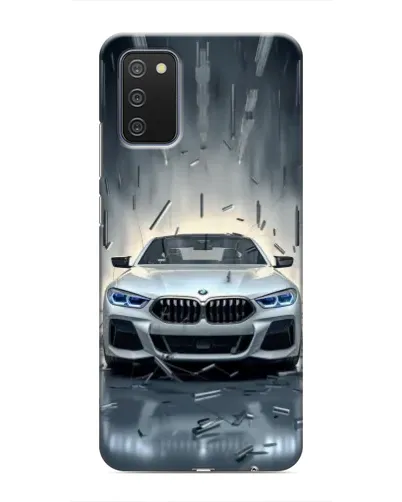 Чехол для Samsung Galaxy A02s с картинкой «BMW в свете фар»