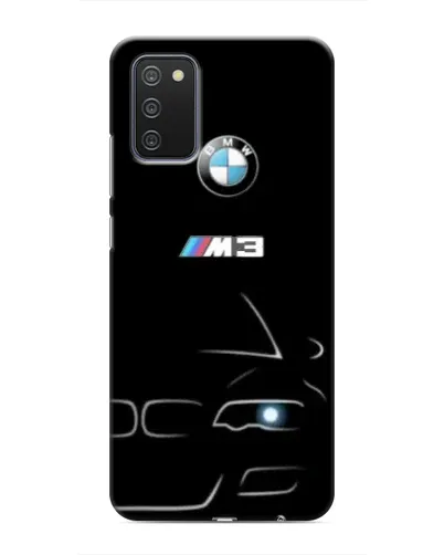 Чехол для Samsung Galaxy A02s с картинкой «Минималистичный принт BMW M3»