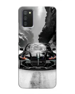 Чехол для Samsung Galaxy A02s с картинкой «BMW — акварельный дрифт»