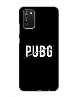 Чехол для Samsung Galaxy A02s с картинкой «PUBG — белый логотип» Чехол для Samsung Galaxy A02s с картинкой «PUBG — белый логотип»