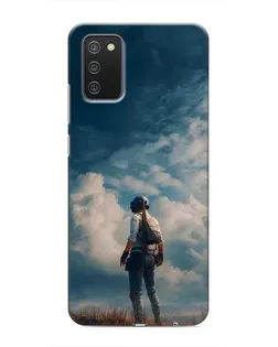 Чехол для Samsung Galaxy A02s с картинкой «Герой PUBG на скале» Чехол для Samsung Galaxy A02s с картинкой «Герой PUBG на скале»