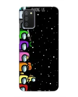 Чехол для Samsung Galaxy A02s с картинкой «Команда Among Us» Чехол для Samsung Galaxy A02s с картинкой «Команда Among Us»