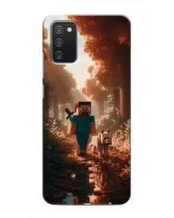 Чохол для Samsung Galaxy A02s з картинкою «Стів у лісі» Чохол для Samsung Galaxy A02s з картинкою «Стів у лісі»