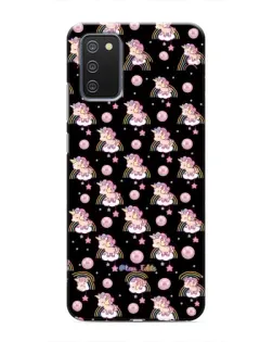 Чехол для Samsung Galaxy A02s с картинкой «Magic Unicorn паттерн»