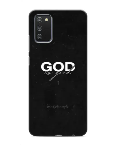 Чехол для Samsung Galaxy A02s с картинкой «GOD — Бог над всем» Чехол для Samsung Galaxy A02s с картинкой «GOD — Бог над всем»