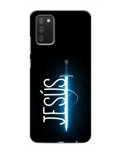 Чехол для Samsung Galaxy A02s с картинкой «Меч Духа Jesus» Чехол для Samsung Galaxy A02s с картинкой «Меч Духа Jesus»