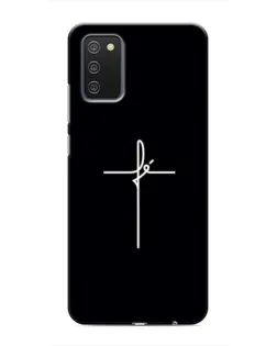 Чехол для Samsung Galaxy A02s с картинкой «Тонкий крест» Чехол для Samsung Galaxy A02s с картинкой «Тонкий крест»