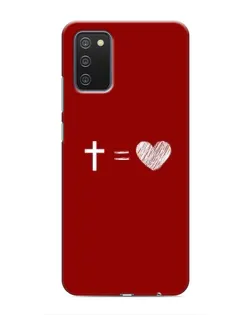 Чехол для Samsung Galaxy A02s с картинкой «Уравнение любви» Чехол для Samsung Galaxy A02s с картинкой «Уравнение любви»