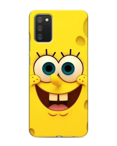 Чехол для Samsung Galaxy A02s с картинкой «Губка Боб улыбка»