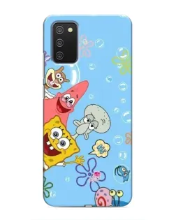 Чехол для Samsung Galaxy A02s с картинкой «Веселые пузырьки»
