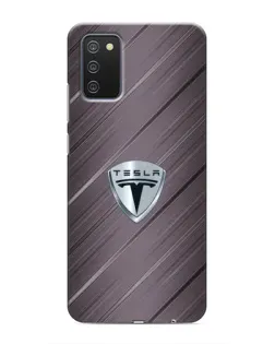 Чохол для Samsung Galaxy A02s з картинкою «Металева текстура Tesla» Чохол для Samsung Galaxy A02s з картинкою «Металева текстура Tesla»