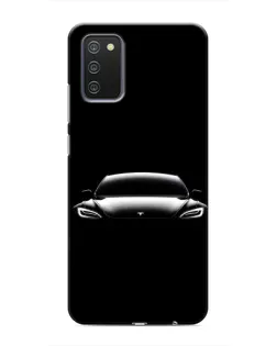 Чохол для Samsung Galaxy A02s з картинкою «Фари Tesla Night» Чохол для Samsung Galaxy A02s з картинкою «Фари Tesla Night»