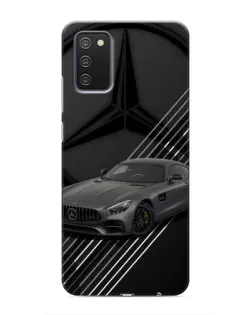Чехол для Samsung Galaxy A02s с картинкой «Mercedes AMG — графика»