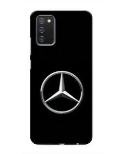 Чехол для Samsung Galaxy A02s с картинкой «Mercedes классический лого»