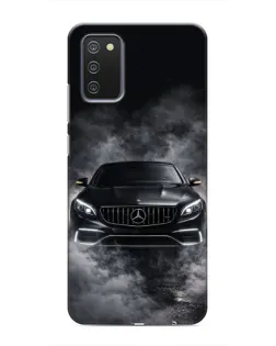 Чехол для Samsung Galaxy A02s с картинкой «Mercedes в дыму»