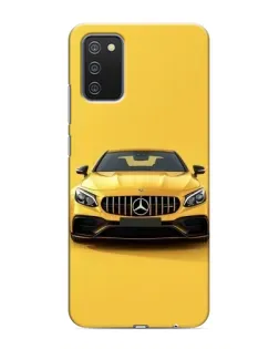 Чехол для Samsung Galaxy A02s с картинкой «Желтый Mercedes GT»