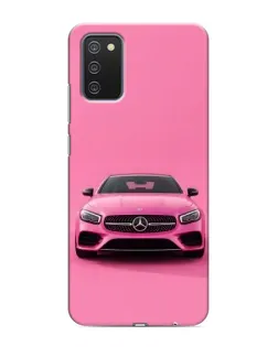 Чехол для Samsung Galaxy A02s с картинкой «Розовый Mercedes AMG»