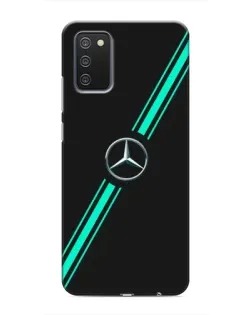 Чехол для Samsung Galaxy A02s с картинкой «Спортивные линии Mercedes»