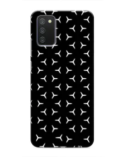 Чехол для Samsung Galaxy A02s с картинкой «Mercedes паттерн звезд»