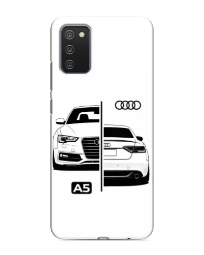 Чехол для Samsung Galaxy A02s с картинкой «Audi — контрастный дизайн» Чехол для Samsung Galaxy A02s с картинкой «Audi — контрастный дизайн»