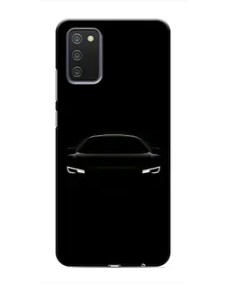 Чехол для Samsung Galaxy A02s с картинкой «Взгляд Audi в темноте»