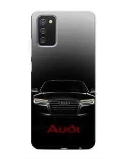 Чехол для Samsung Galaxy A02s с картинкой «Audi — градиентный контур»