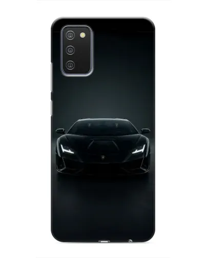 Чехол для Samsung Galaxy A02s с картинкой «Черный Lamborghini Aventador»