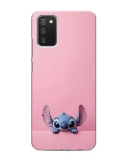 Чехол для Samsung Galaxy A02s с картинкой «Stitch выглядывает»