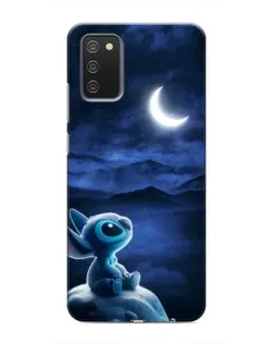 Чехол для Samsung Galaxy A02s с картинкой «Лунная ночь Стича»