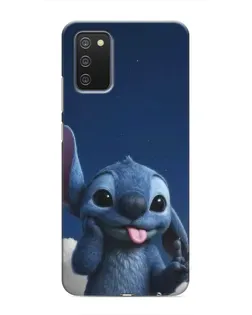 Чехол для Samsung Galaxy A02s с картинкой «Стич в облаках»
