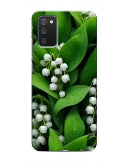 Чехол для Samsung Galaxy A02s с картинкой «Ландыши в зелени» Чехол для Samsung Galaxy A02s с картинкой «Ландыши в зелени»